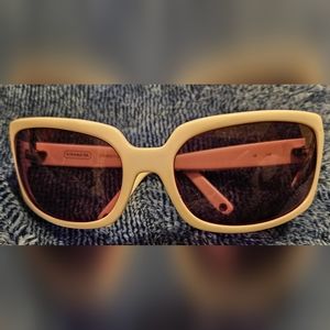 White Coach sunglasses
